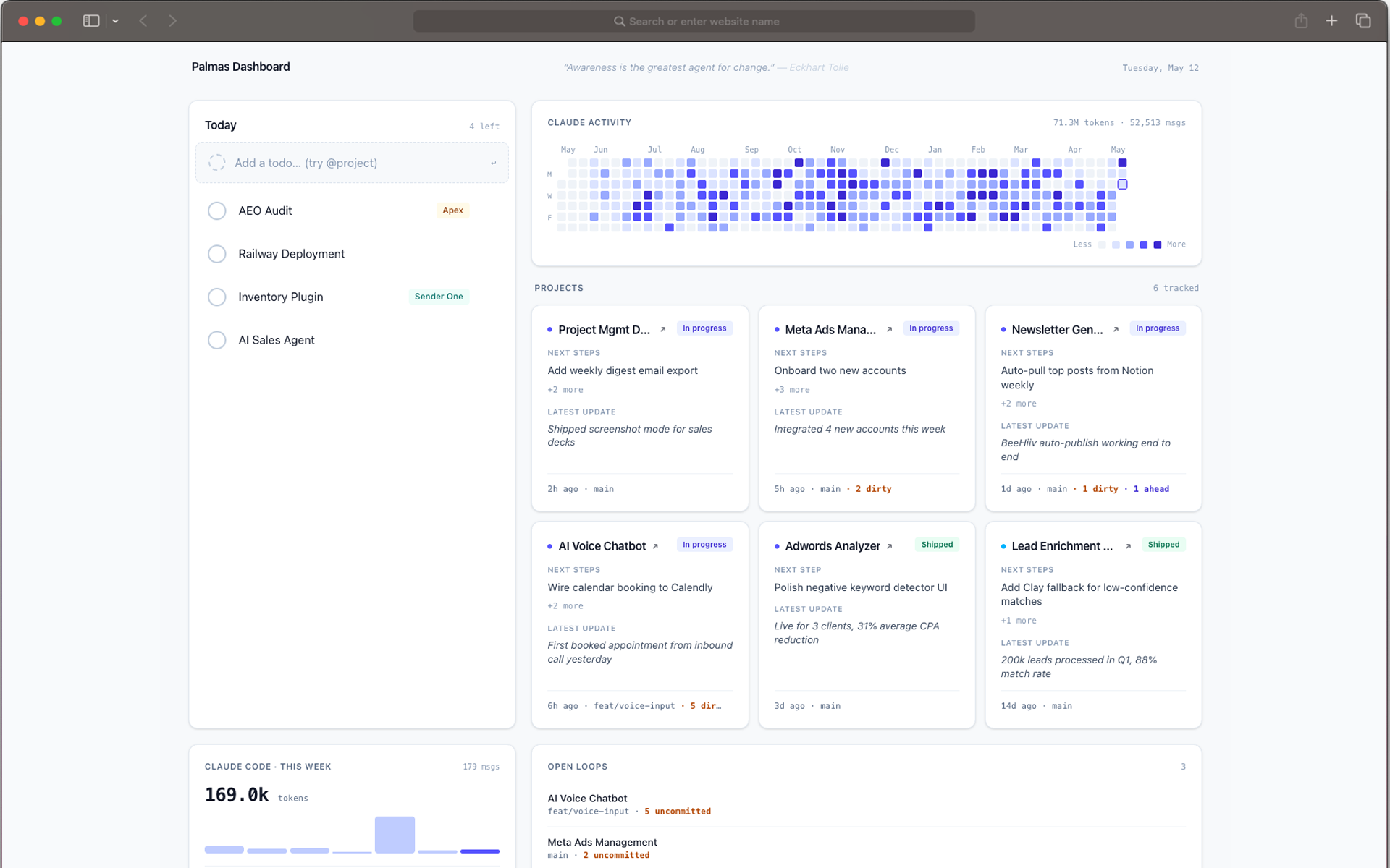 Project Tracker Dashboard